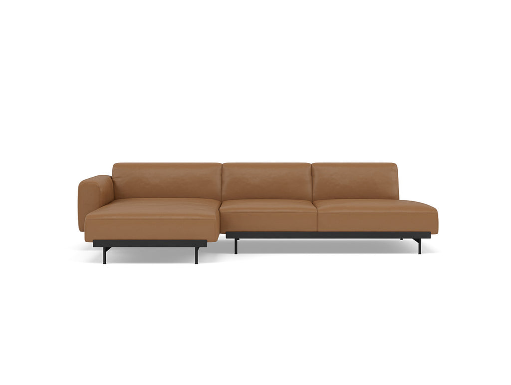 In Situ 3-Seater Modular Sofa by Muuto - Configuration 9 / Refine Leather Cognac