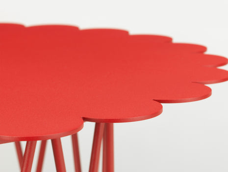 Flower Table by Vitra - Red Powder-Coated Steel