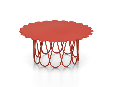 Flower Table by Vitra - Small / Red Powder-Coated Steel