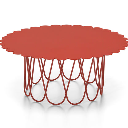 Flower Table by Vitra - Large / Red Powder-Coated Steel