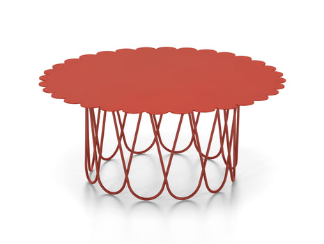 Flower Table by Vitra - Large / Red Powder-Coated Steel
