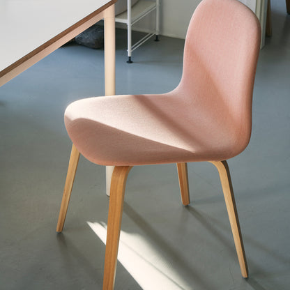 Oak Legs / Steelcut Trio 515?? Visu Chair Wood Base Upholstered - Set of 2 by Muuto