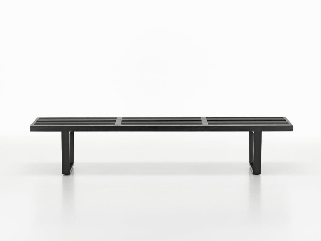 Long Nelson Bench by Vitra - Black Lacquered Ash