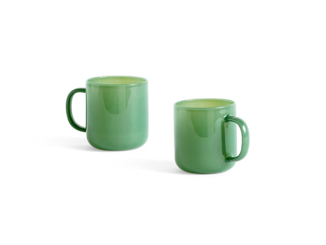 Borosilicate Mugs Set of 2 by HAY - Jade Green 