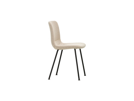 HAL Soft Tube Chair by Vitra - Basic Dark Powder Coated Steel / Plano 03 Parchment / Cream White (F30)