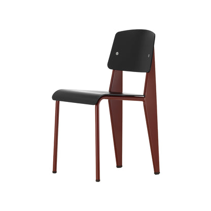 Standard SP Chair by Vitra - Deep black seat / japanese red base