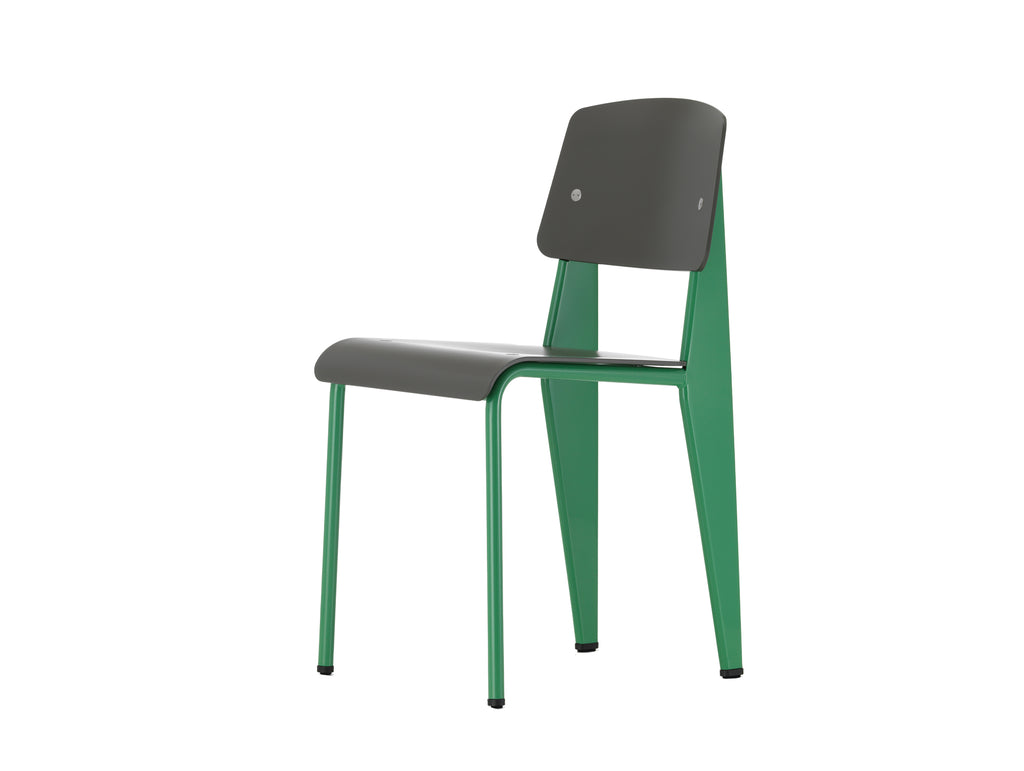 Standard SP Chair by Vitra - basalt seat / ble vert base