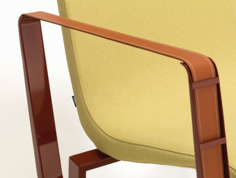 Cite Armchair by Vitra - Japanese Red / Mello 04 Canary (F40)