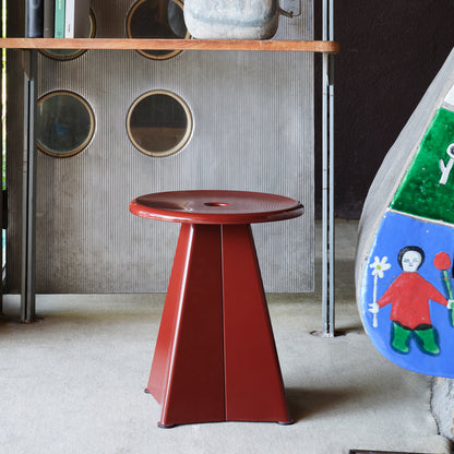Tabouret Metallique by Vitra - Japanese Red