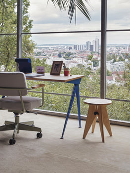 Tabouret Solvay by Vitra - Natural Solid Oak