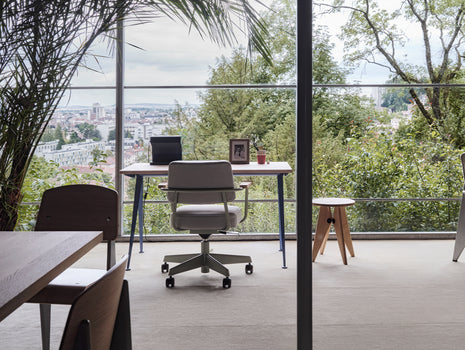 Tabouret Solvay by Vitra - Natural Solid Oak