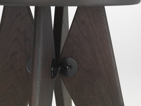Tabouret Solvay by Vitra - Dark Solid Oak