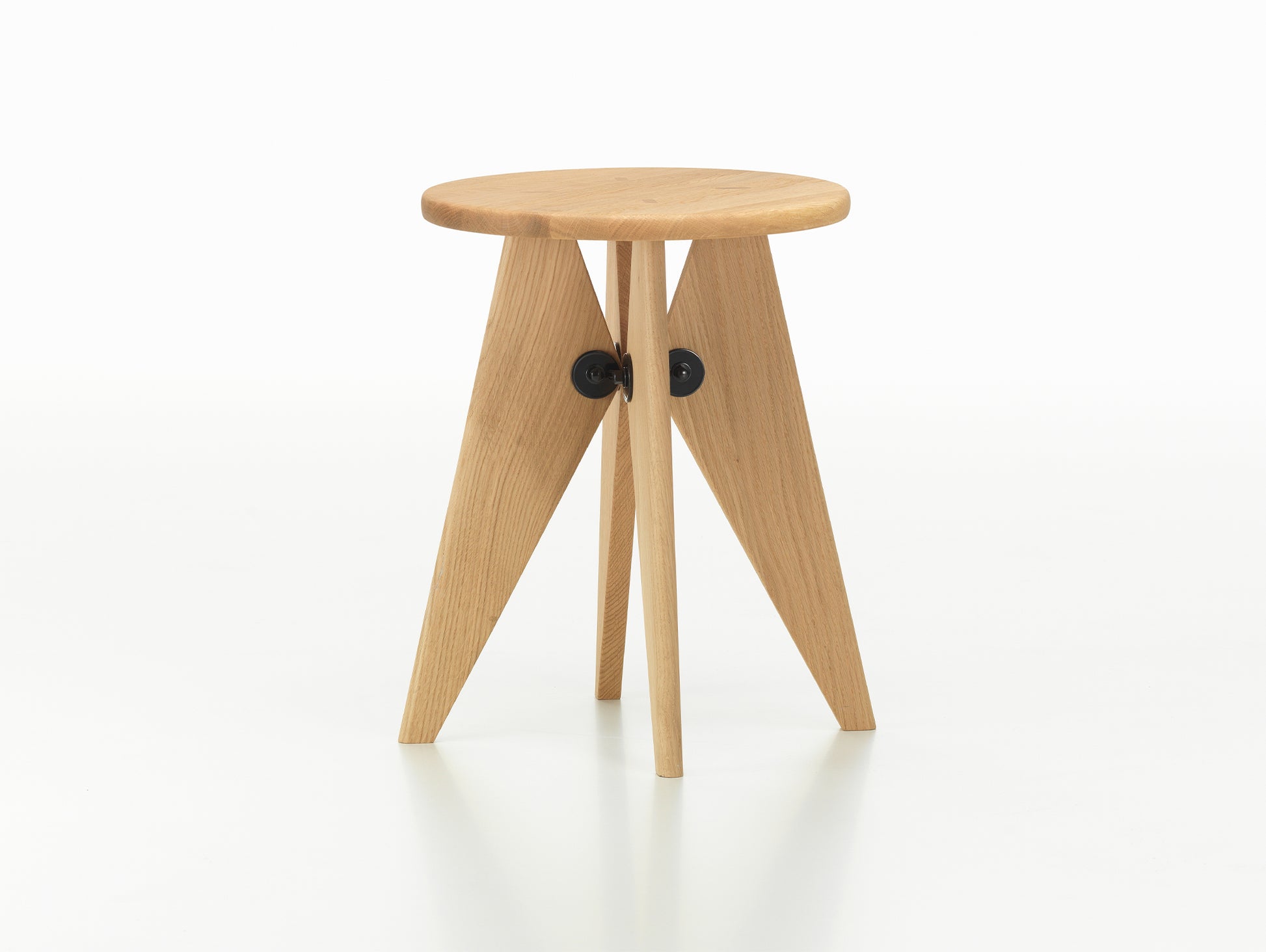 Tabouret Solvay by Vitra - Natural Solid Oak