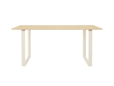 70/70 Table - Solid Oak Table Top with Sand Base / 170 x 85cm