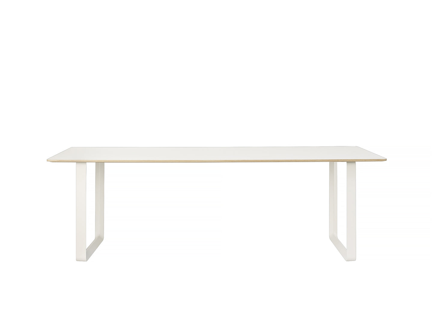 70/70 Table by Muuto - 225 x 90 - White / White