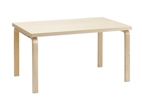 Aalto Table Rectangular 82B by Artek - Birch Veneer Top / Natural Lacquered Birch Legs