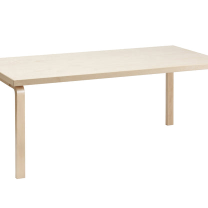 Aalto Table Rectangular 83 by Artek - Birch Veneer Top / Natural Lacquered Birch Legs