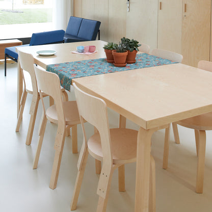 Aalto Table Rectangular 86A by Artek - Birch Veneer Top / Natural Lacquered Birch Legs