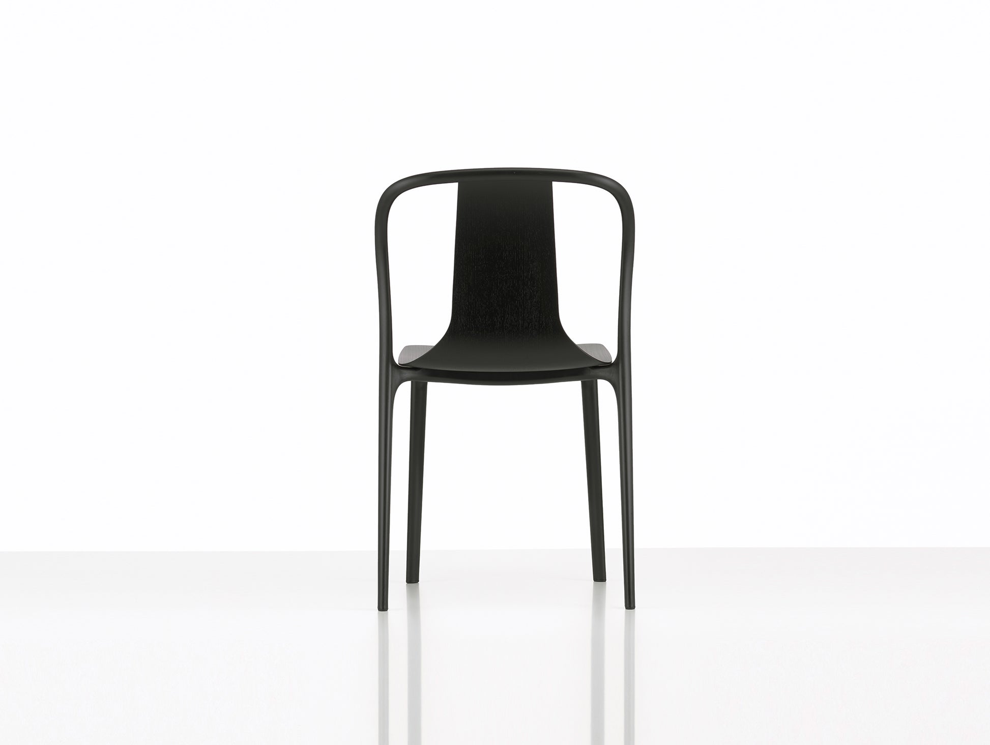 Belleville Chair Wood by Vitra - Black Ash 