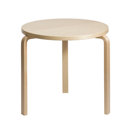 Aalto Table Round 90B by Artek - Birch Veneer Top / Natural Lacquered Birch Legs