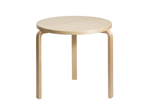 Aalto Table Round 90B by Artek - Birch Veneer Top / Natural Lacquered Birch Legs