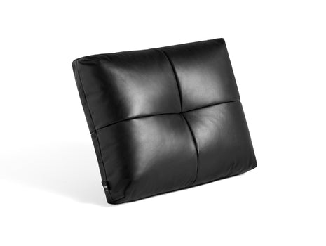 Quilton Cushion in Black Sense Leather by HAY