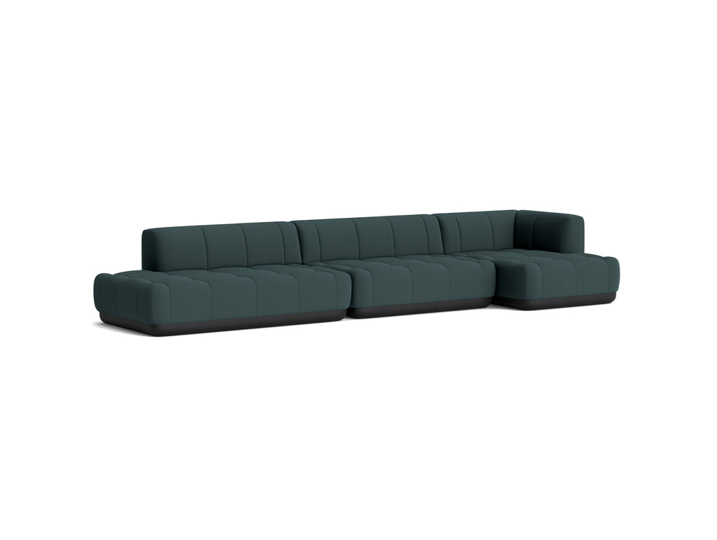 Quilton Sofa with Contrast Base - Combination 23 / Steelcut 180 / by HAY
