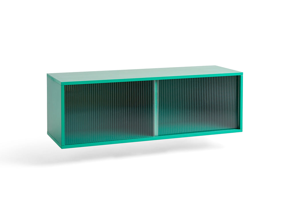 Low Colour Cabinet by HAY - Medium / Dark Mint / Wall Cabinet with Glass Doors
