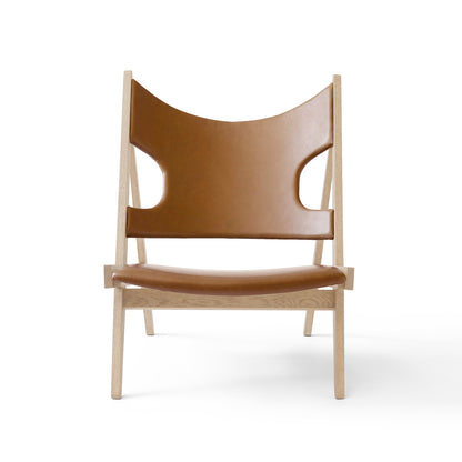Knitting Chair - Upholstered by Menu - Natural Oak Base / Dakar Leather 0250