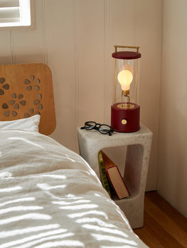 The Muse Portable Lamp in  Pomona Red by Tala