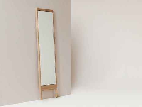 A Line Mirror by Form and Refine - White Oiled Oak