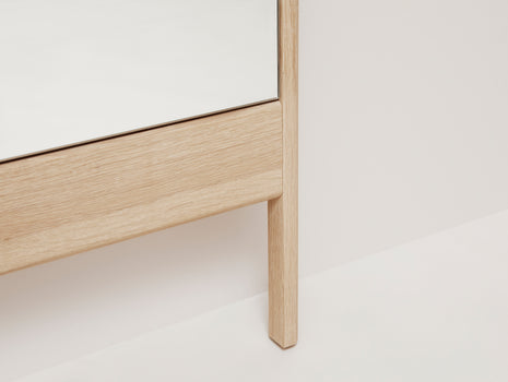 A Line Mirror by Form and Refine - White Oiled Oak
