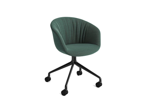 About A Chair AAC 25 Soft by HAY - Steelcut Trio 966 / Black Powder Coated Aluminium