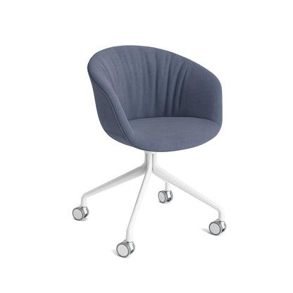 About A Chair AAC 25 Soft by HAY -  Linara 198 / White Powder Coated Aluminium