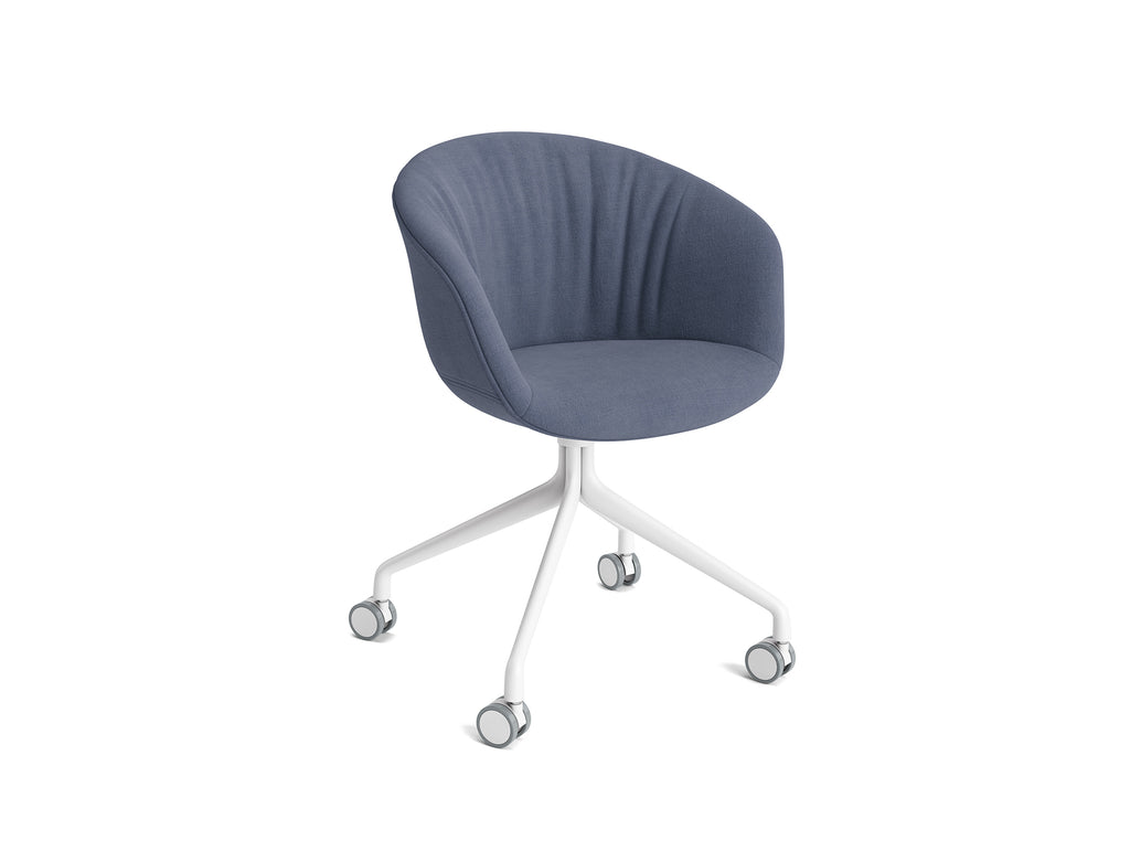 About A Chair AAC 25 Soft by HAY -  Linara 198 / White Powder Coated Aluminium