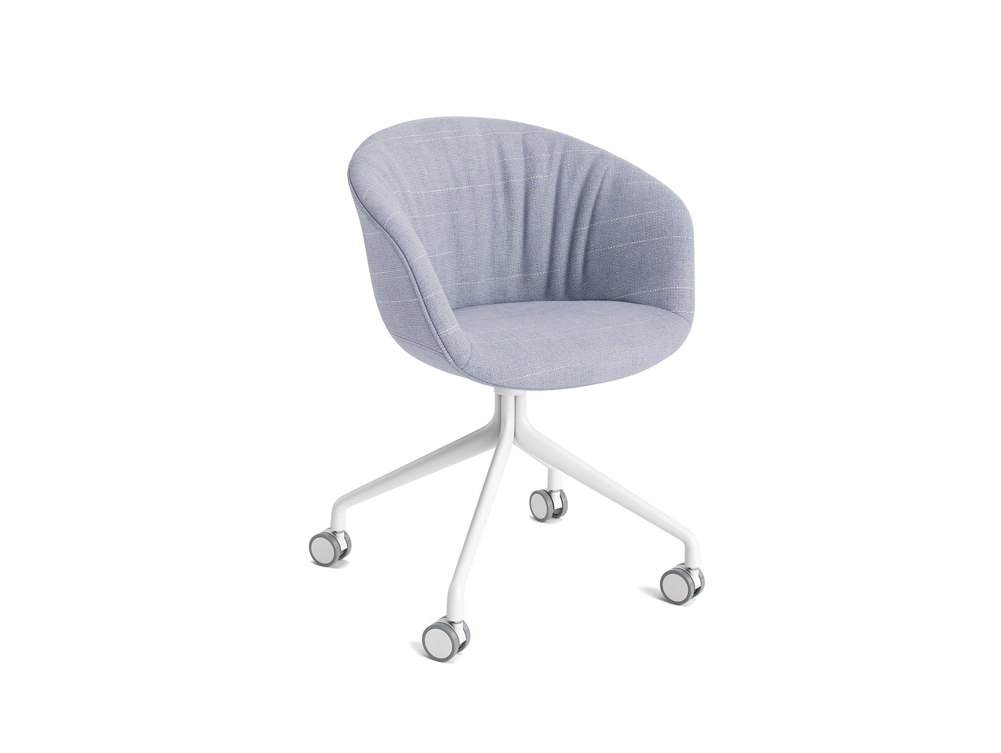 About A Chair AAC 25 Soft by HAY - Random Fade Lilac / White Powder Coated Aluminium