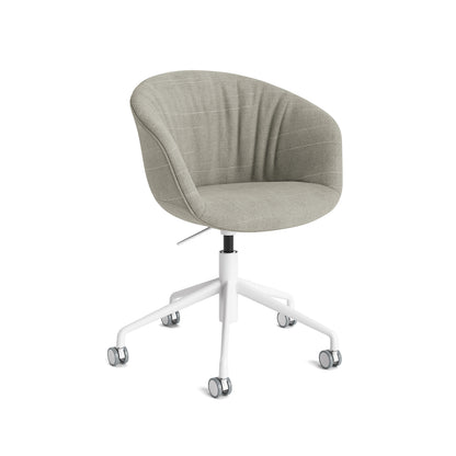About A Chair AAC 53 Soft by HAY - Random Fade Beige / White Powder Coated Aluminium