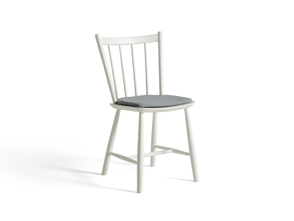 HAY J41 white chair / Surface by HAY 120 seat cushion 