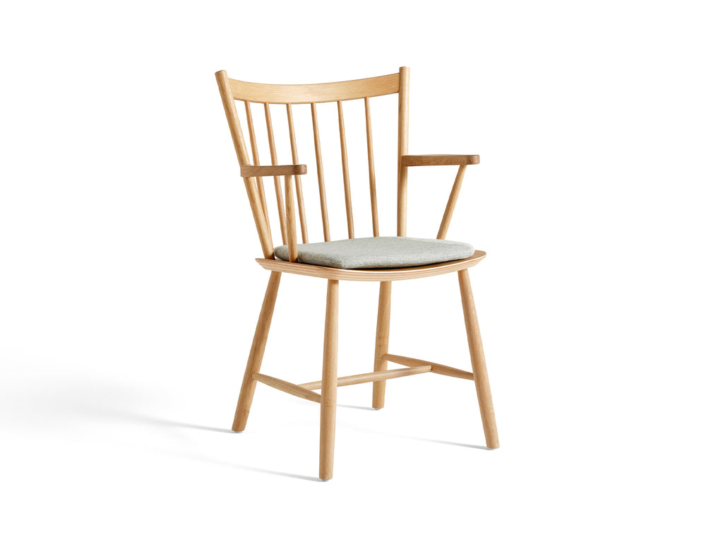 HAY J42 oiled oak chair / Hallingdal 116 seat cushion 