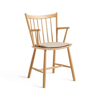 HAY J42 lacquered oak chair / Bolgeheri seat cushion