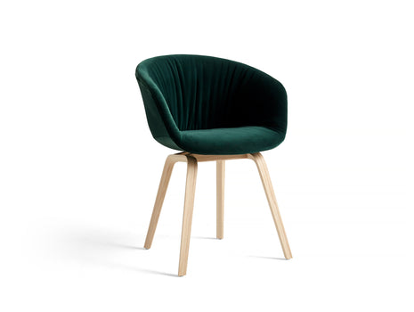 HAY AAC 23 Dining Chair - Ice Evergreen with Lacquered Oak Base