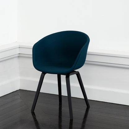 About A Chair AAC 23 by HAY - Divina Melange 777 / Black Lacquered Oak Base