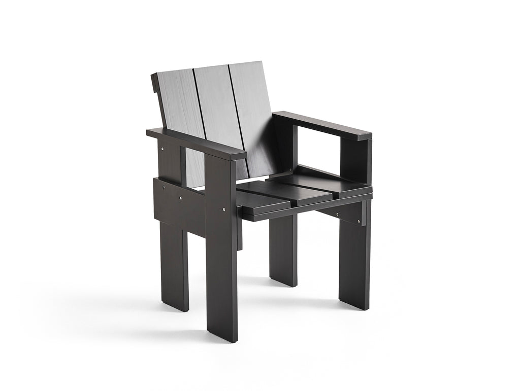 Crate Dining Chair by HAY - Black Lacquered Pinewood