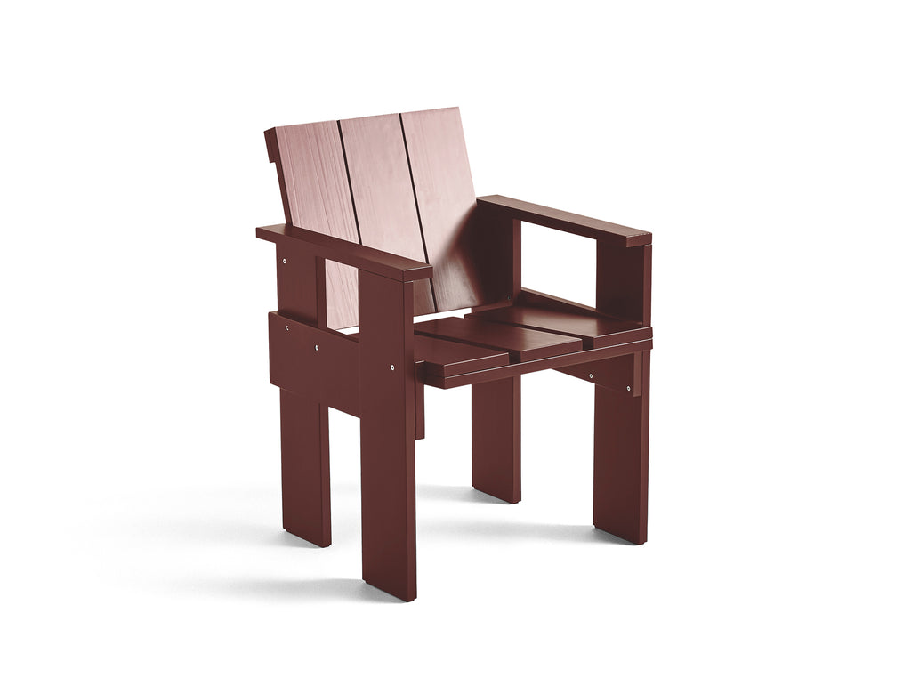 Crate Dining Chair by HAY - Iron Red Lacquered Pinewood