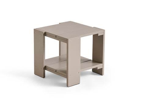 Crate Side Table by HAY - London Fog Lacquered Pinewood