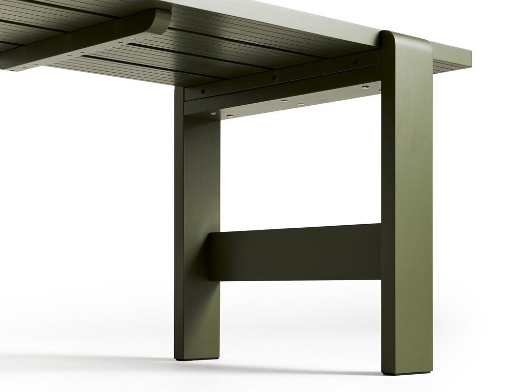 Weekday Table by HAY - Olive Lacquered Pinewood