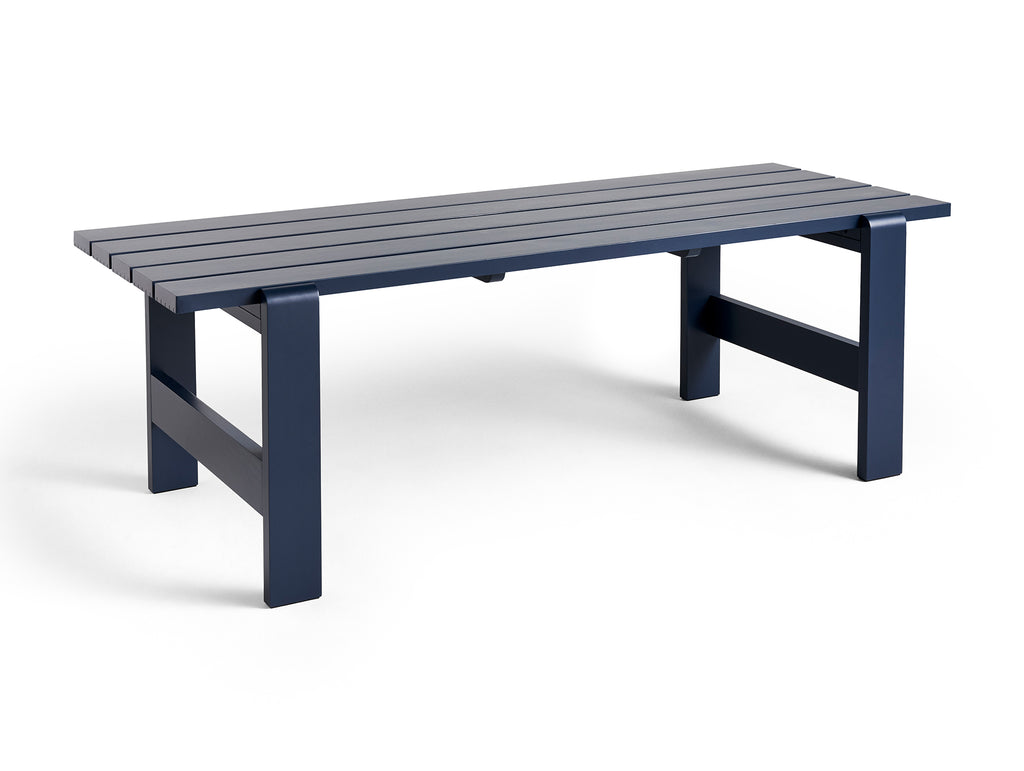 Weekday Table by HAY - Length: 230 cm / Steel Blue Lacquered Pinewood