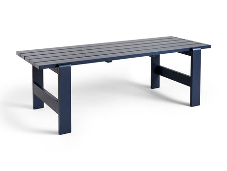 Weekday Table by HAY - Length: 230 cm / Steel Blue Lacquered Pinewood