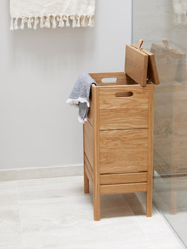 Form & Refine A Line Laundry Box - Oiled Oak