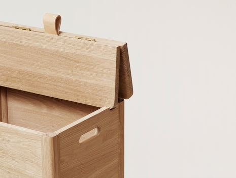 Form & Refine A Line Laundry Box - White Oiled Oak